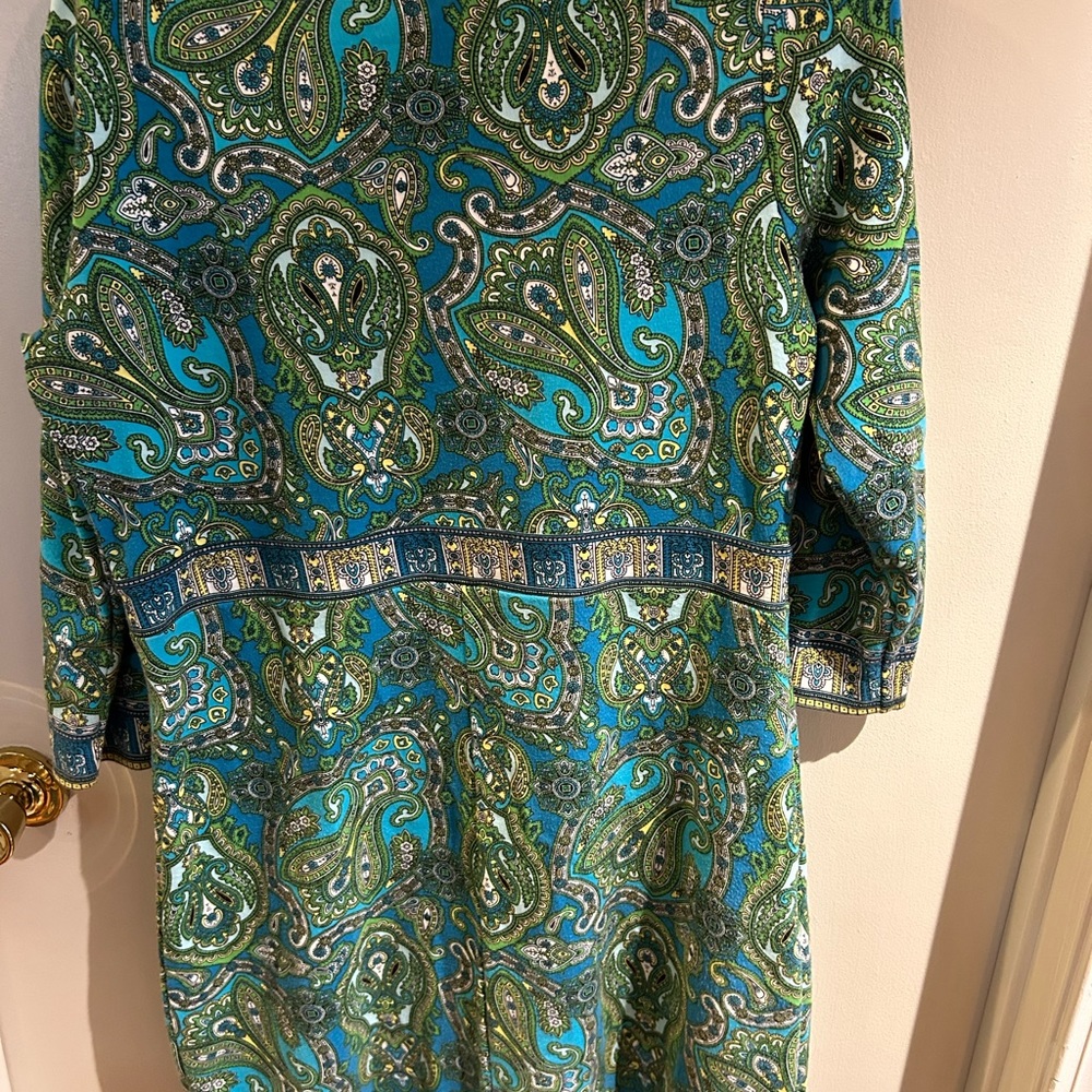Talbots paisley midi dress - Picture 3 of 3